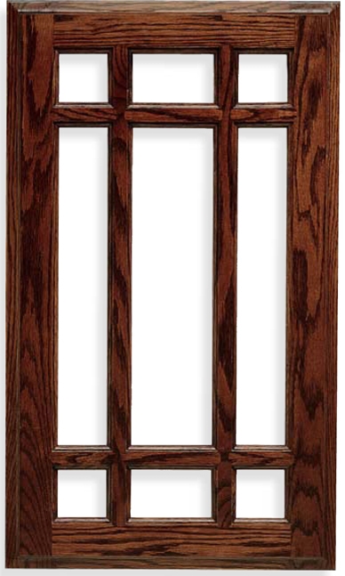 Sierra French Lite Red Oak Door