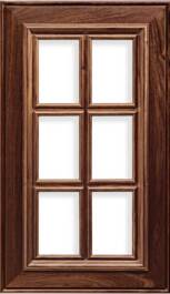 Napa AM-1 French Lite Walnut R-3 Edge Door