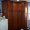 This is the craft room. These cabinets are built to hold bolts of fabric and other misc. craft items.